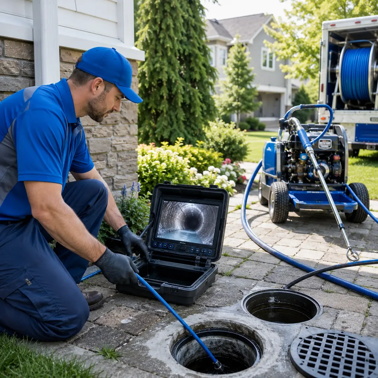 Outdoor drain cleaning professionals serving Carlisle, IA
